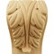 Ekena Millwork 3 1/4"W x 2 3/4"D x 5"H Medium Acanthus Leaf Block Corbel, Alder CORW03X03X05BAAL - alternate 4